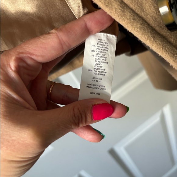 Kensie Tan Pea Coat for Women - Picture 7 of 9